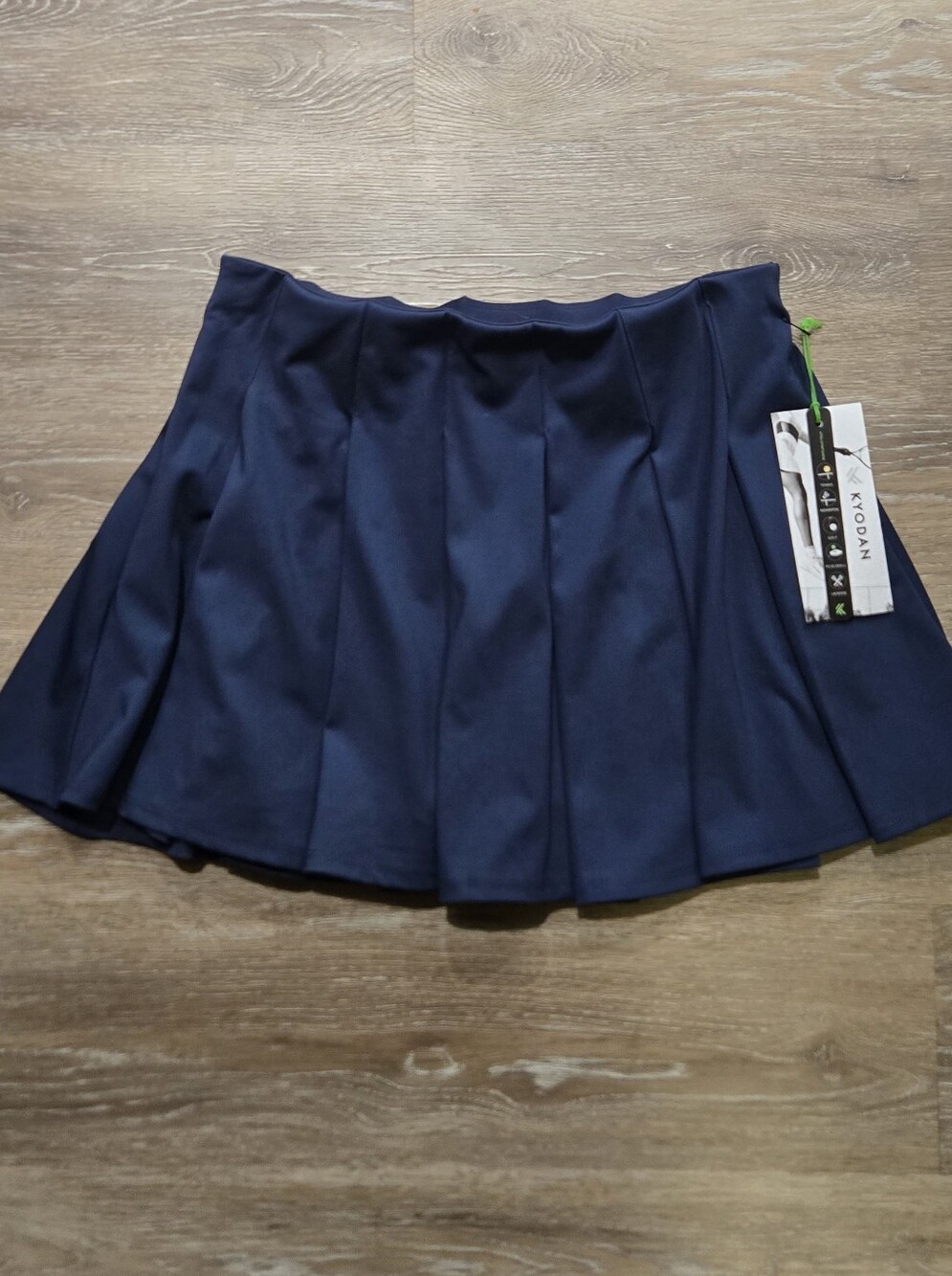 NWT Kyodan Navy Blue Pleated Athletic Tennis Skort — Size S
